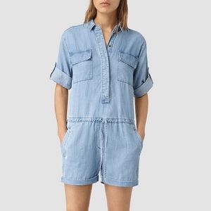 All Saints Denim Jumpsuit Size 6